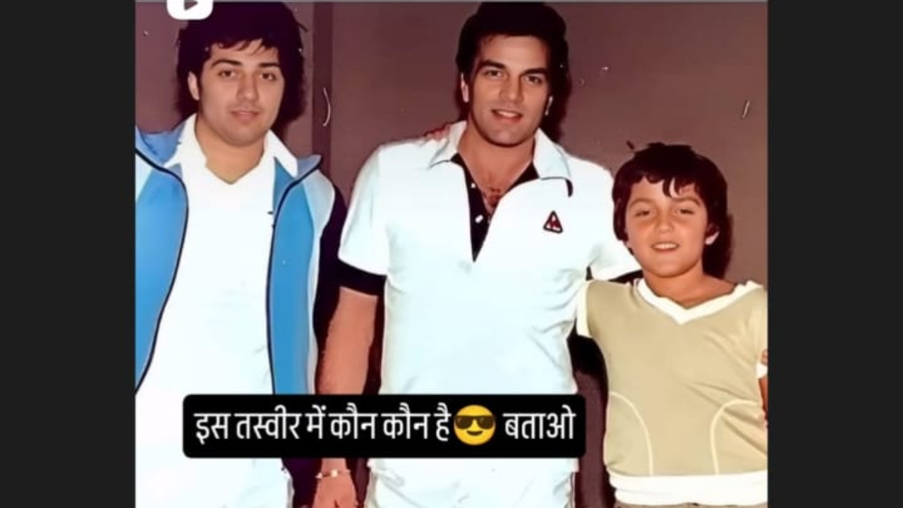 Dharmendra teases fans with a RARE pic with Sunny and Bobby