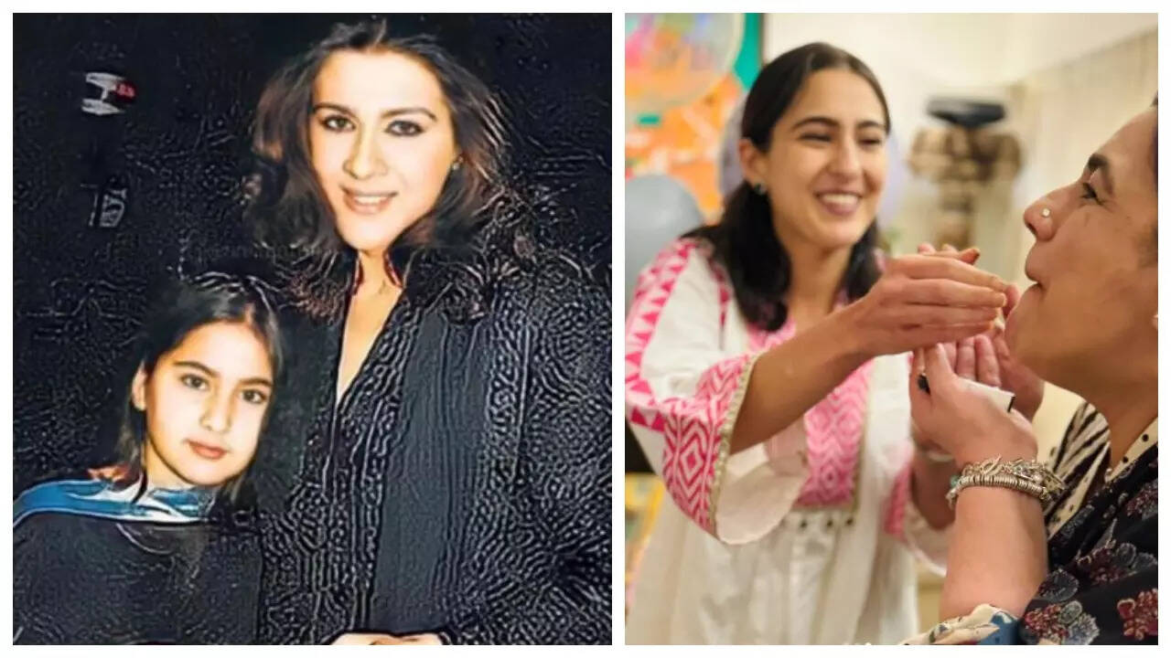 Sara 'copies' mommy jaan Amrita Singh on her birthday