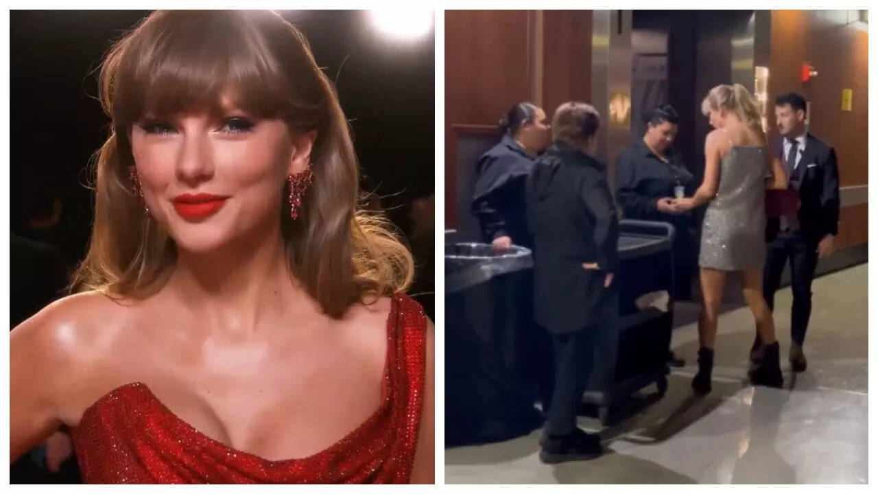 Taylor tips workers at Grammys after-party: Viral video