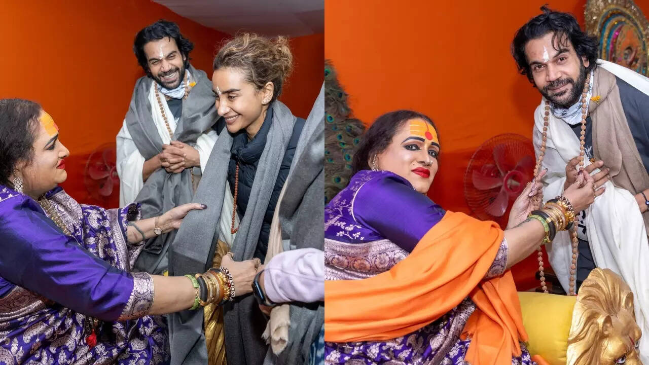 Rajkummar, Patralekha get a special request at Mahakumbh!