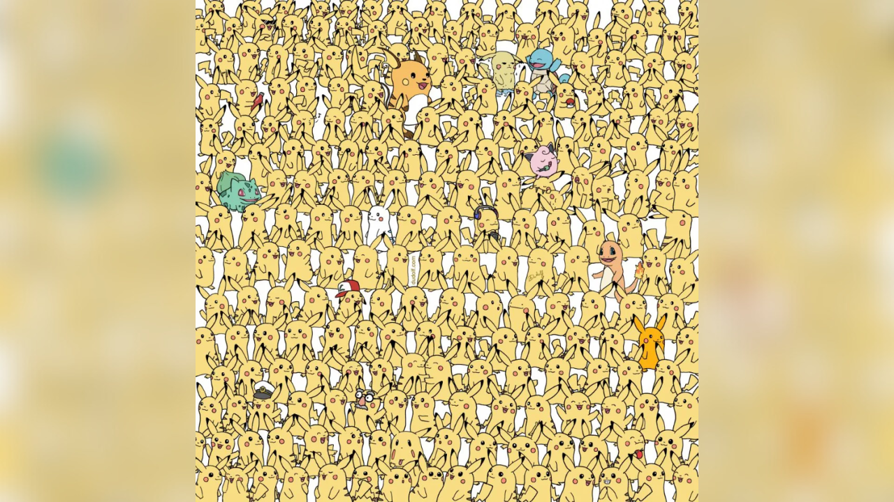 Optical illusion: Can you spot 3 bananas among your favourite Pokemon characters in 10 seconds