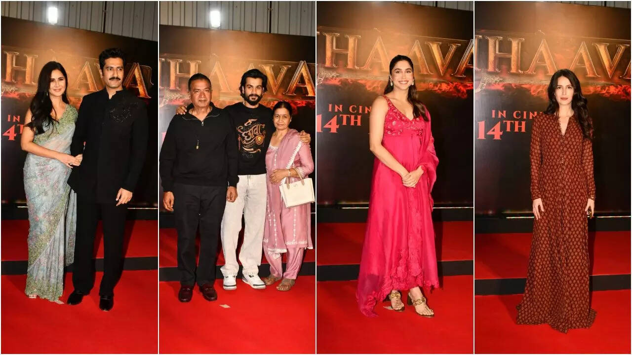Vicky, Katrina and others dazzle at Chhaava screening
