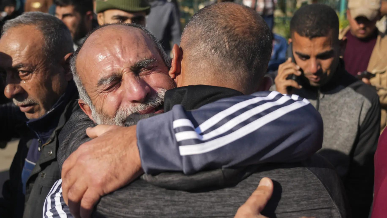 Pics | Israel-Hamas hostage swap: Emotional scenes at West Bank, Jerusalem as over 300 Palestinians return