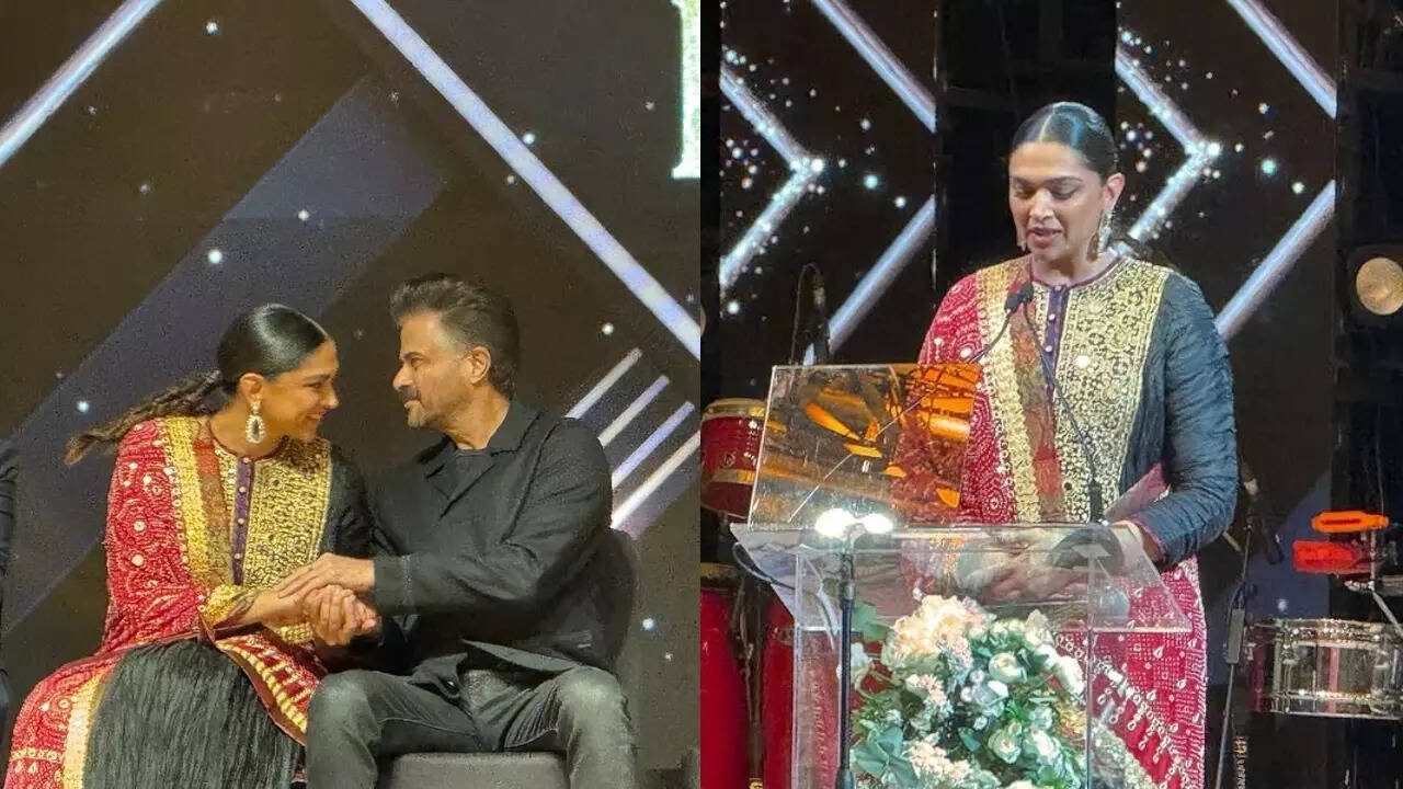 Deepika joins Kartik, Anil and Jackie at Mumbai event