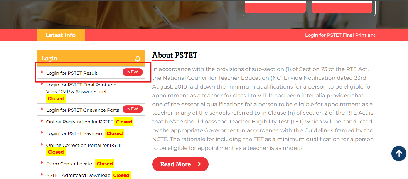 Punjab PSTET results announced: Direct link to download scorecards here