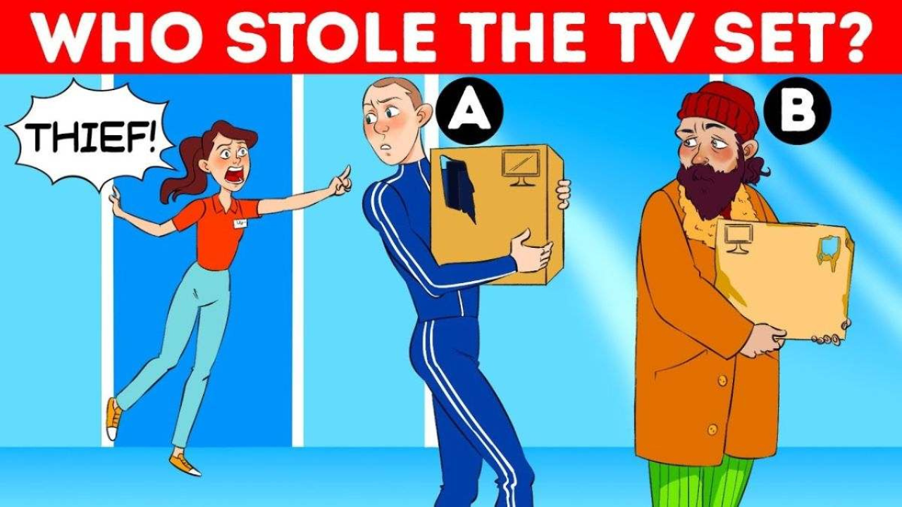 Optical illusion: Only a real Sherlock Holmes can tell who stole the TV