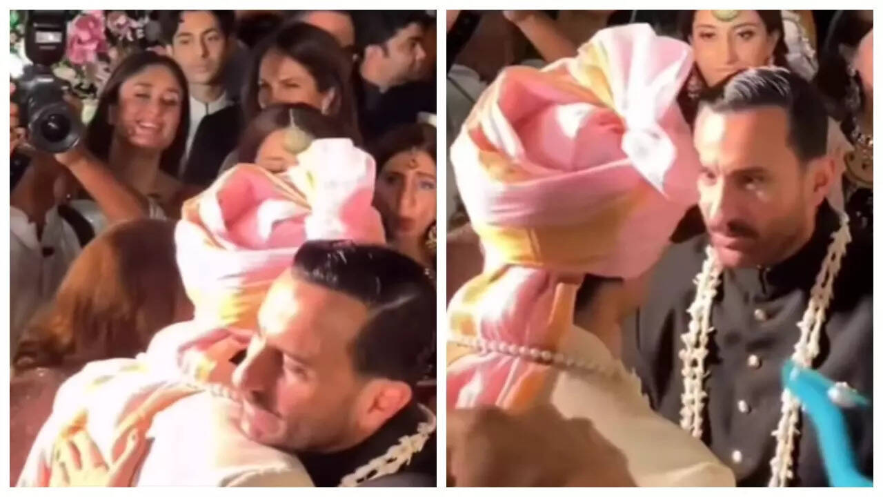Kareena gets emotional watching Saif at Aadar's wedding