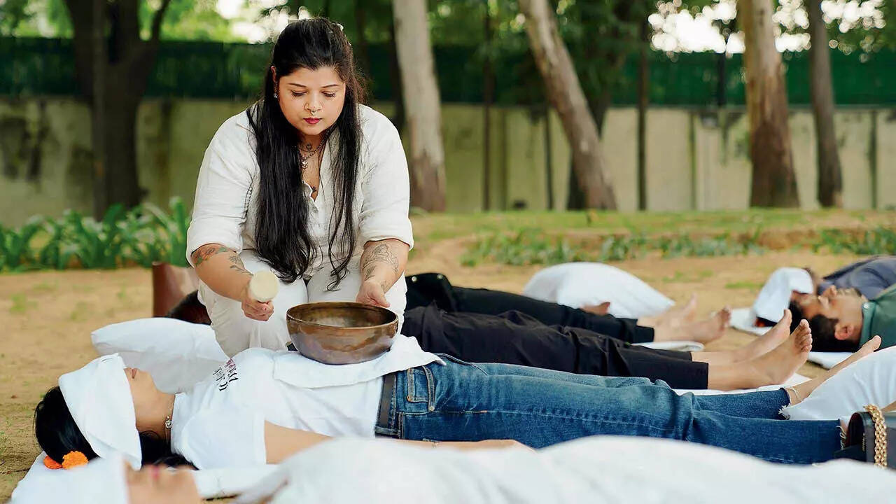 “Sound baths enhance social connections by creating a shared meditative experience fostering unity,” says Vikaas Gutgutia
