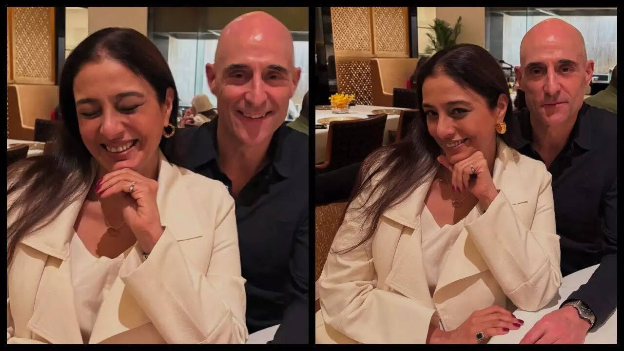 Tabu and Mark Strong reunite in Mumbai
