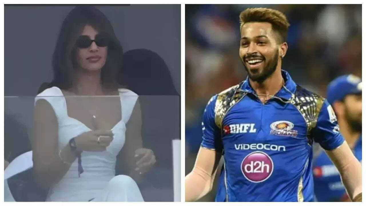 Hardik's rumoured gf Jasmin spotted at Ind-Pak match