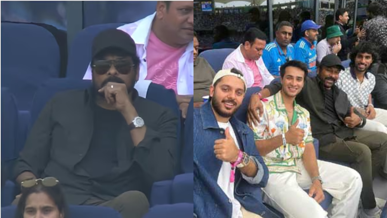 Ind vs Pak: Chiranjeevi spotted with Varma and Sharma