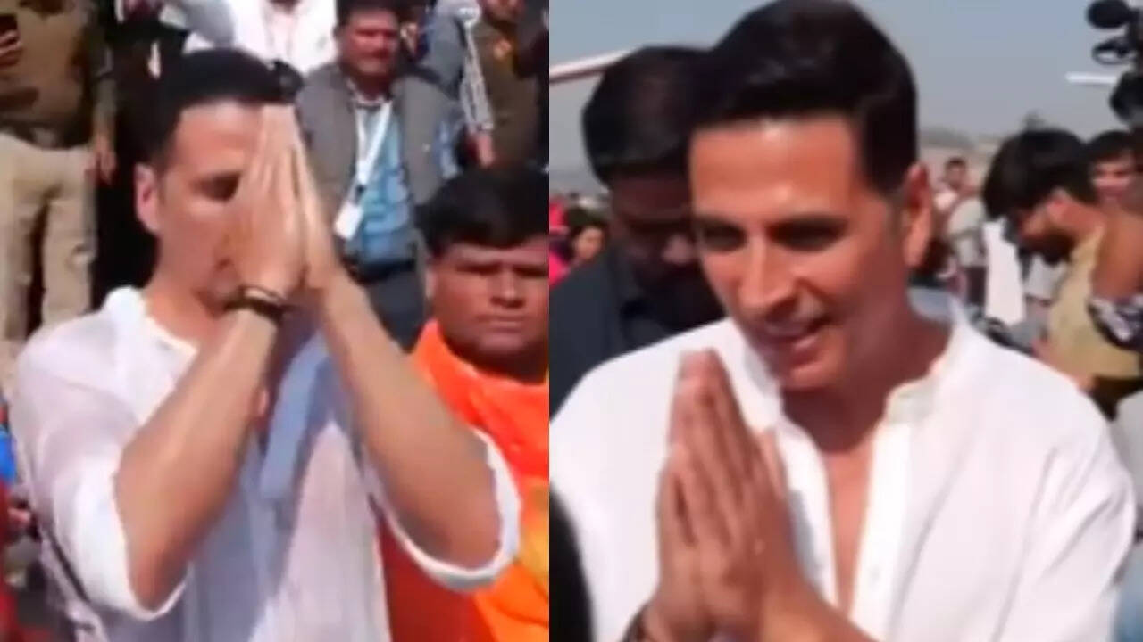 Akshay takes holy dip at Mahakumbh, praise CM Yogi