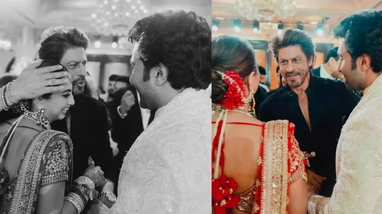 SRK hugs Aadar-Alekha in UNSEEN PICS from their wedding