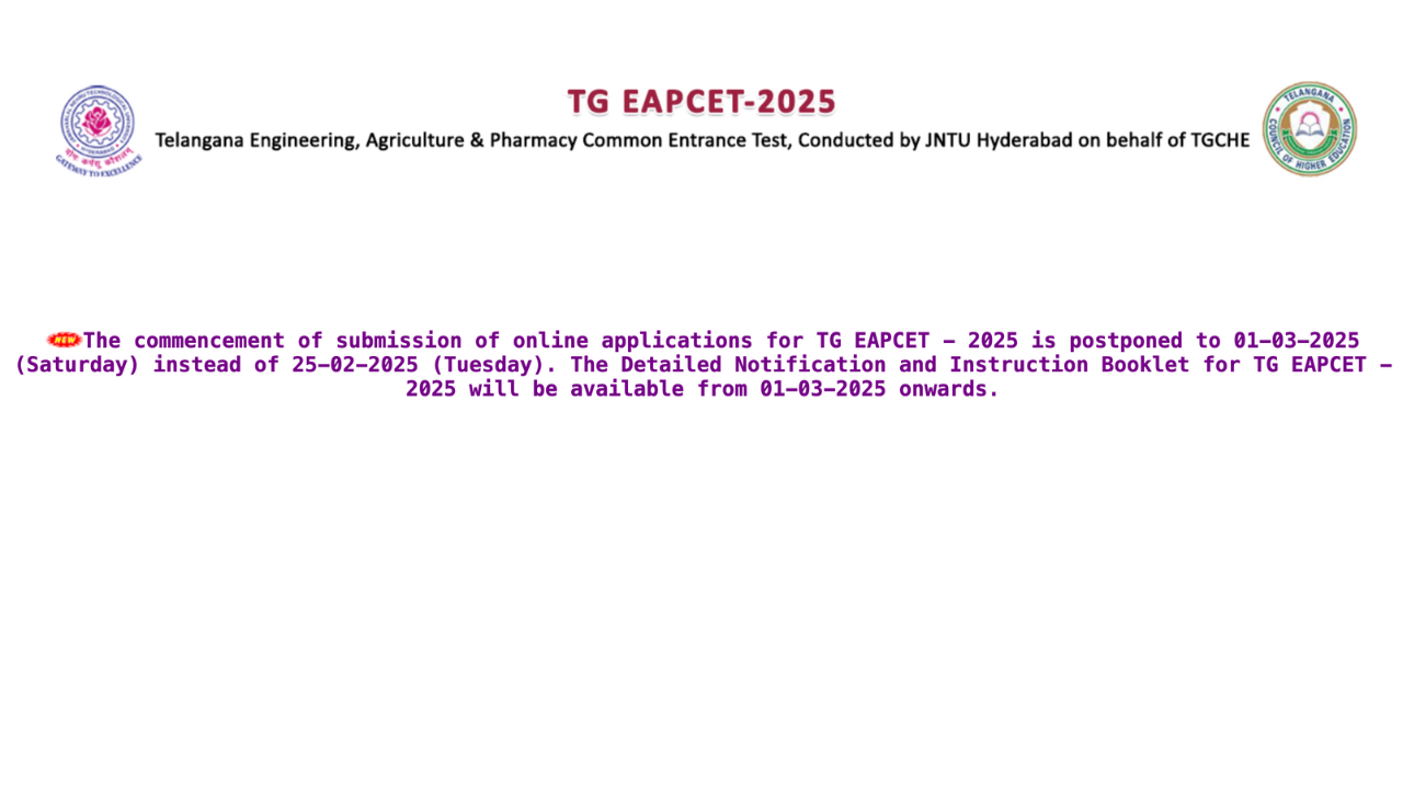 TS EAPCET 2025 registration postponed: Check important dates and key details here