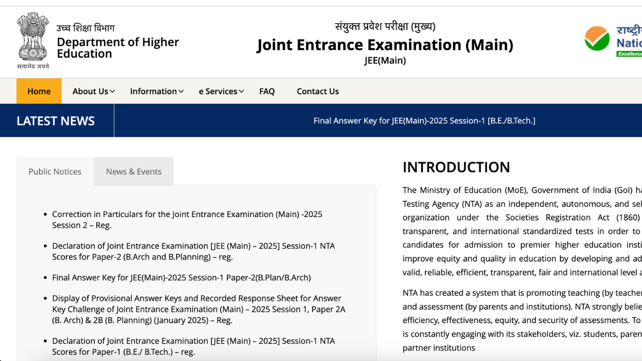 JEE Main 2025 session 2 correction window opens tomorrow: Here's what candidates can edit