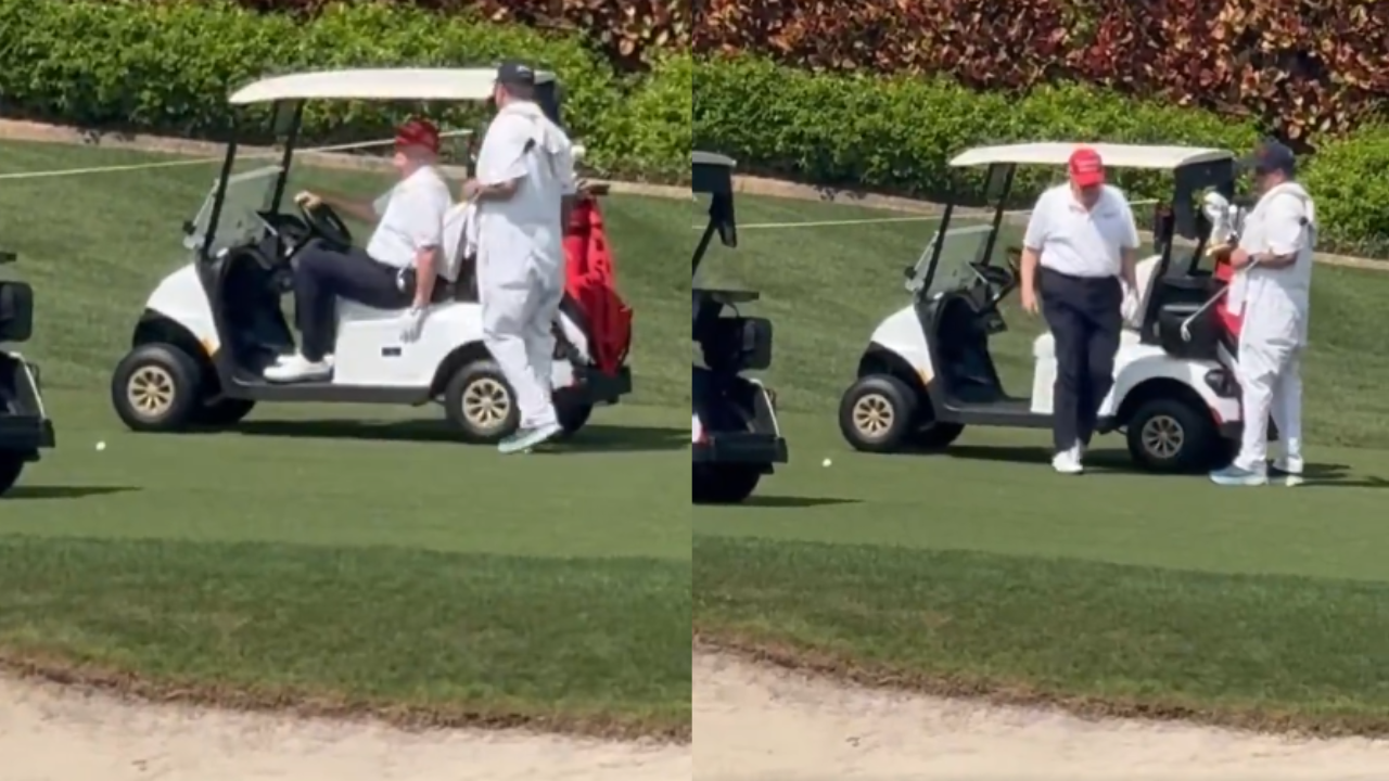 Donald Trump’s video at golf course goes viral, sparks health concern