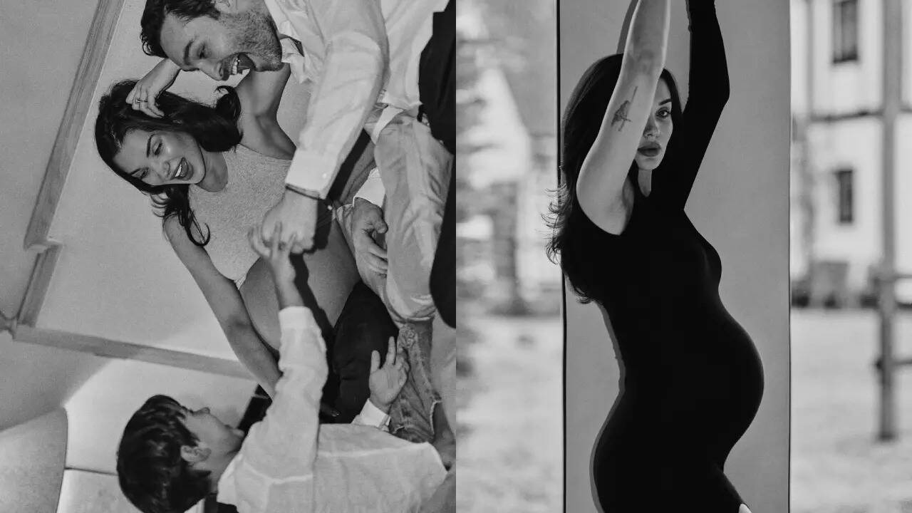 Amy Jackson flaunts her baby bump in new maternity shoot