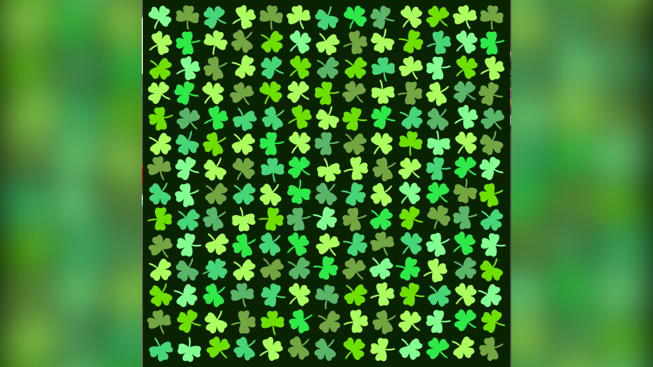 Optical illusion: You are a lucky person if you can spot the 4-leaf clover in 8 seconds