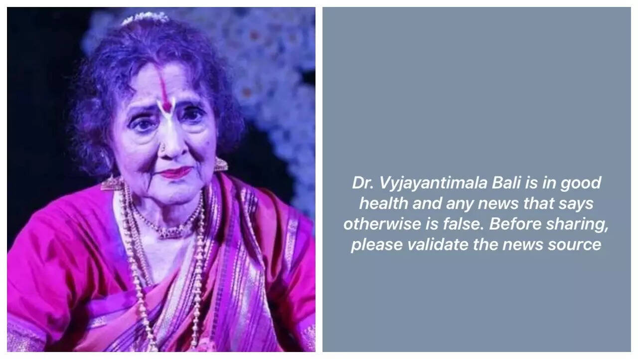 Vyjayanthimala is alive and well: Son Suchindra Bali