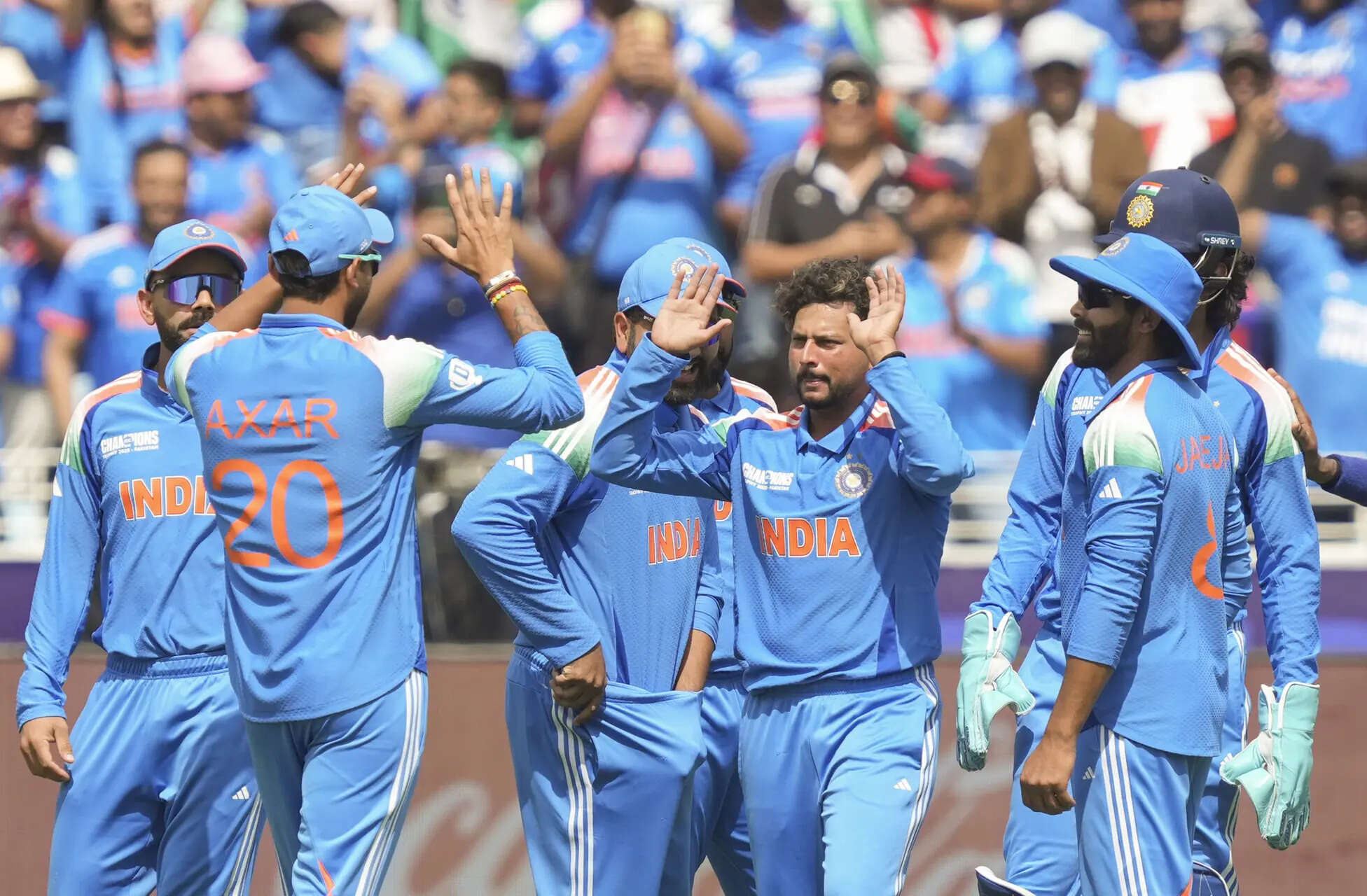 Watch: Kuldeep Yadav puts India on top with twin strikes in CT final