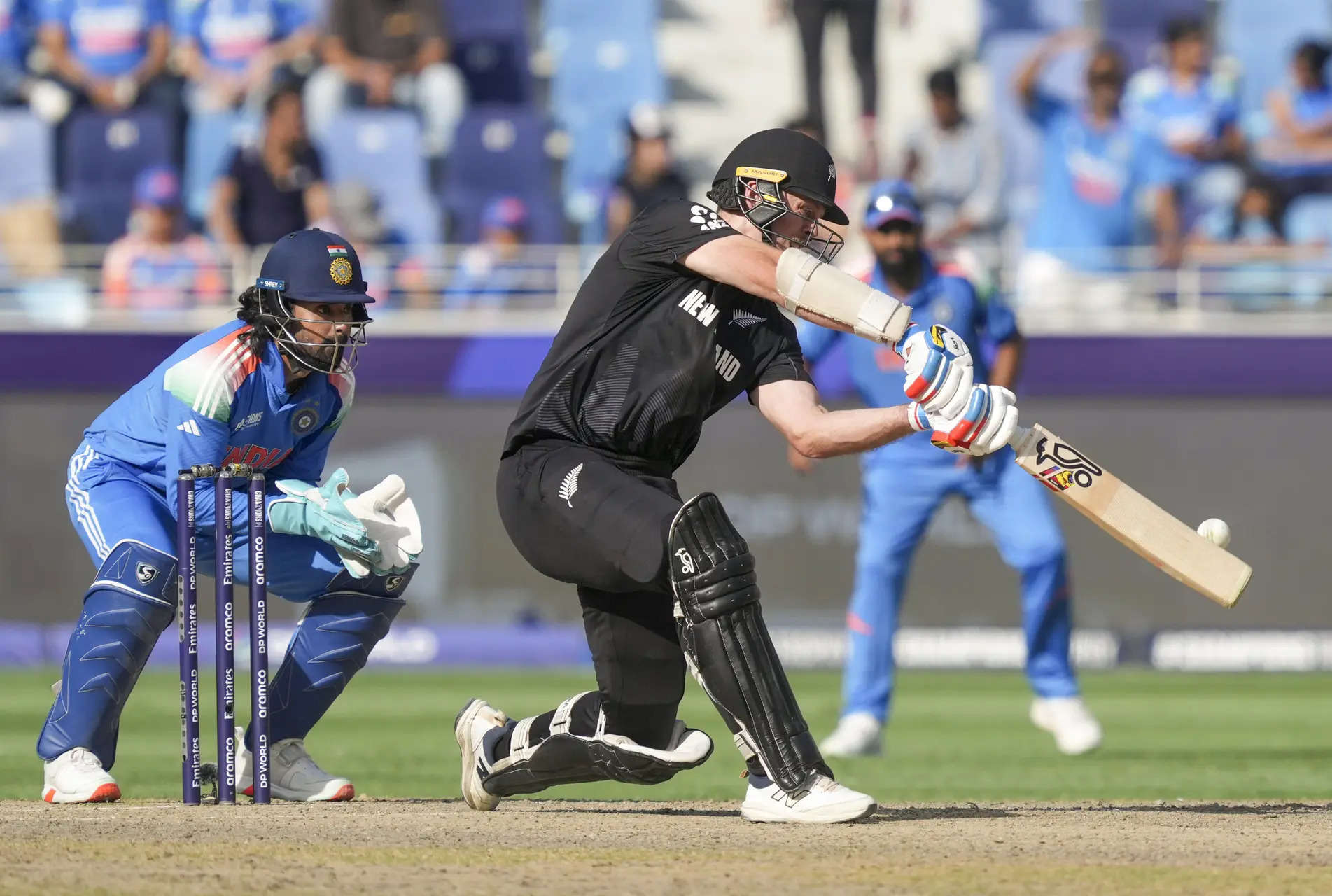 New Zealand set a challenging target for India in Champions Trophy final