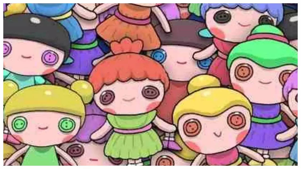 Optical illusion: Only a genius can spot the hidden doll without button eyes in just 5 seconds