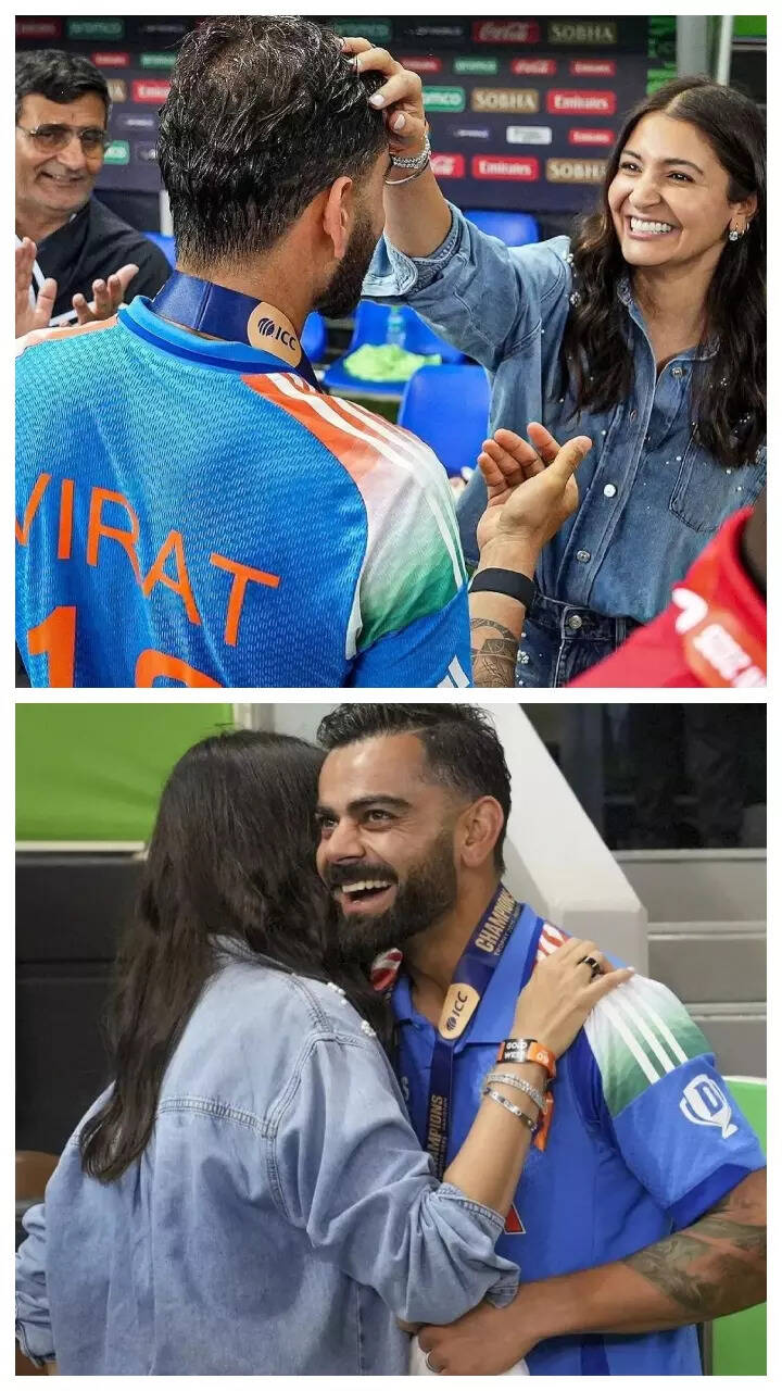 Virat-Anushka's cute moments at Champions Trophy