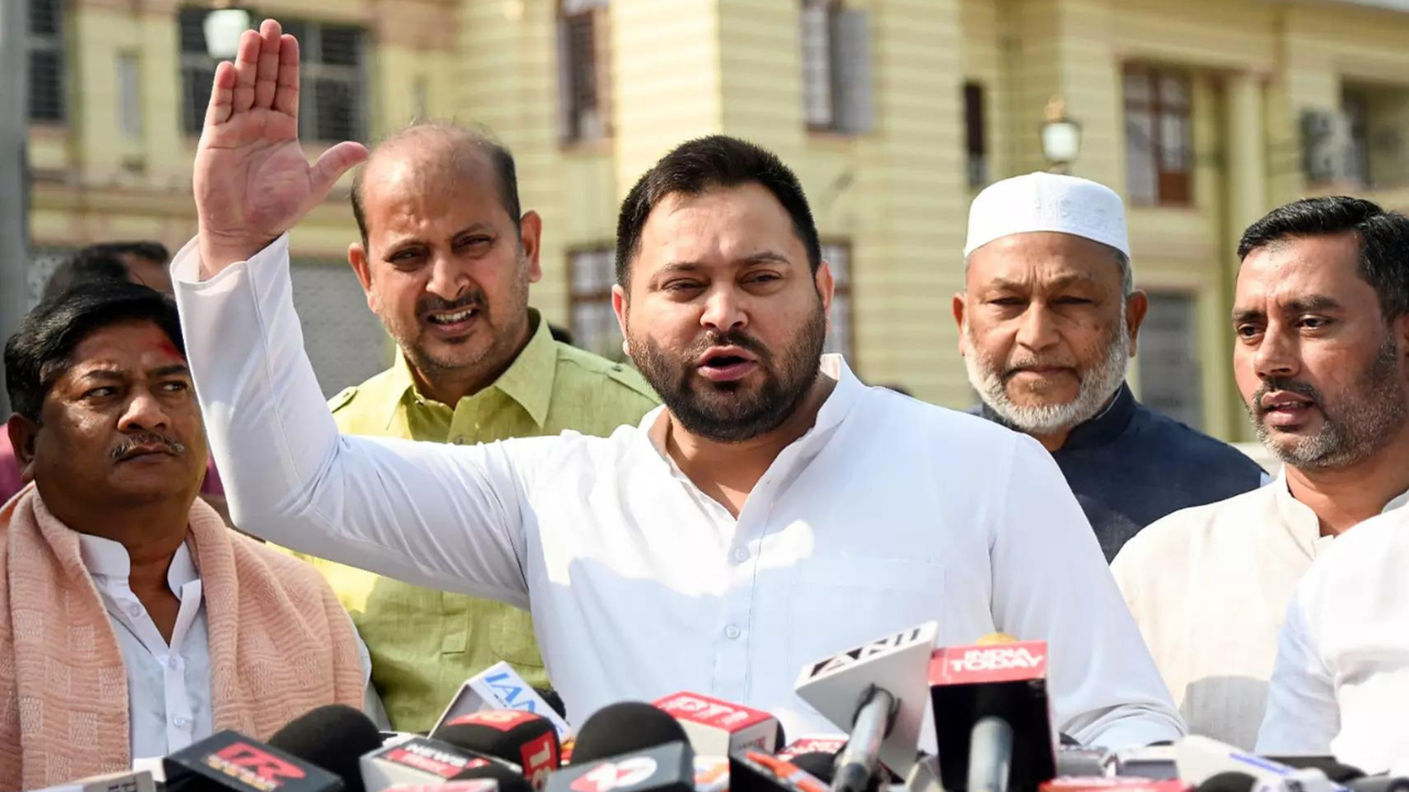 'Baap ka raaj hai kya': Tejashwi on BJP MLA asking Muslims to 'stay indoors' on Holi