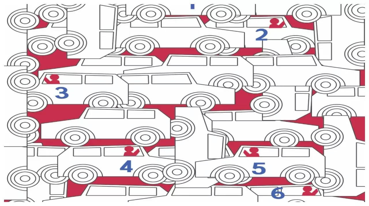 Optical illusion: Only a genius can spot 6 hidden drivers in this picture in just 4 seconds