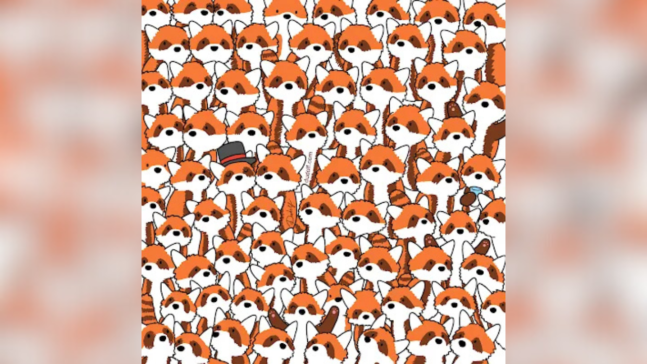 Optical illusion: Only a person with great instincts can spot 3 hidden cute pandas