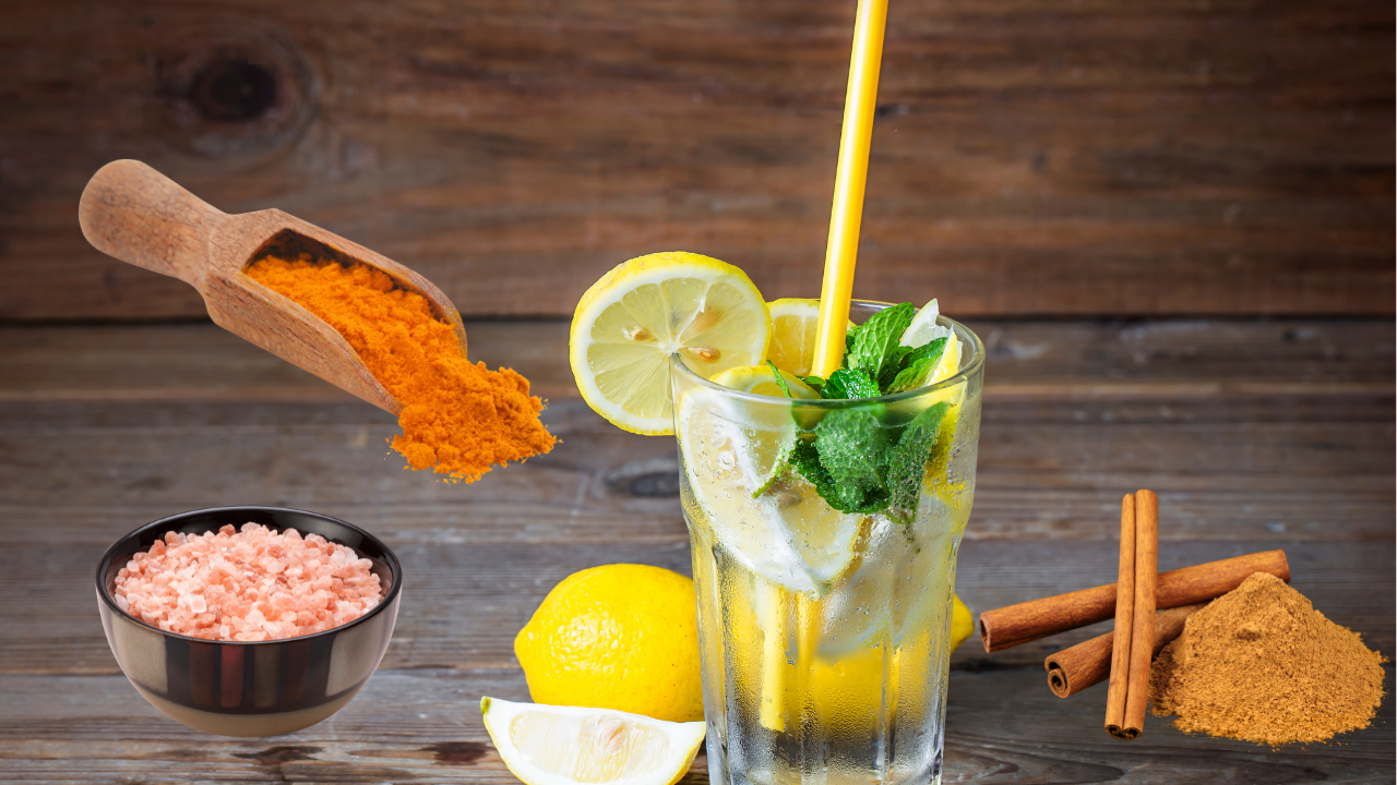 7 benefits of drinking lemon water with black salt, turmeric and cinnamon powder daily after dinner