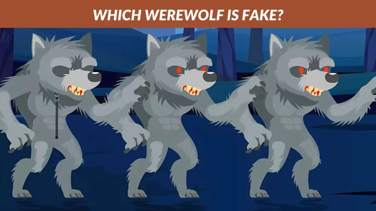 Optical Illusion: You have a high IQ if you can spot the fake werewolf in this picture