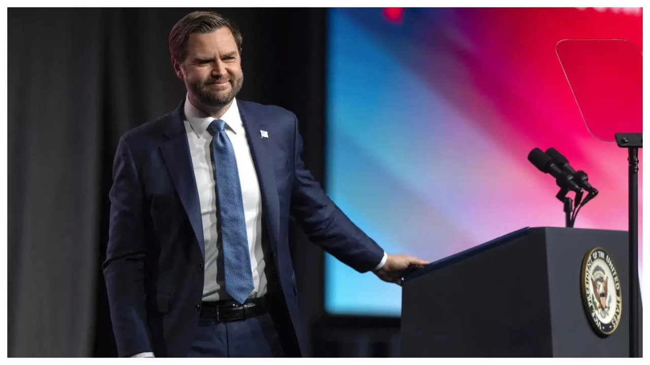 JD Vance's brutal 'don't you have jobs' jibe at protesters carrying 'fascists are not welcome' posters in Michigan