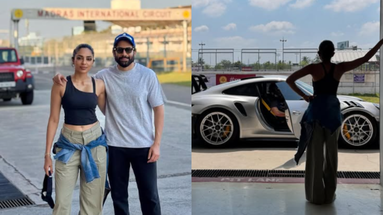 Naga-Sobhita enjoy date at racing track