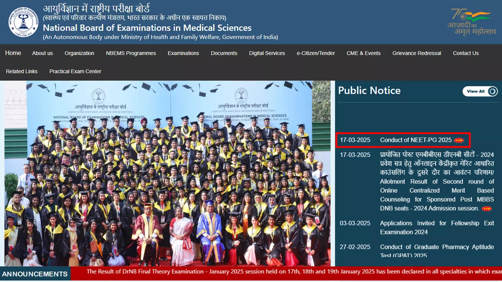 NEET PG 2025 exam to be held on June 15, check official notice here