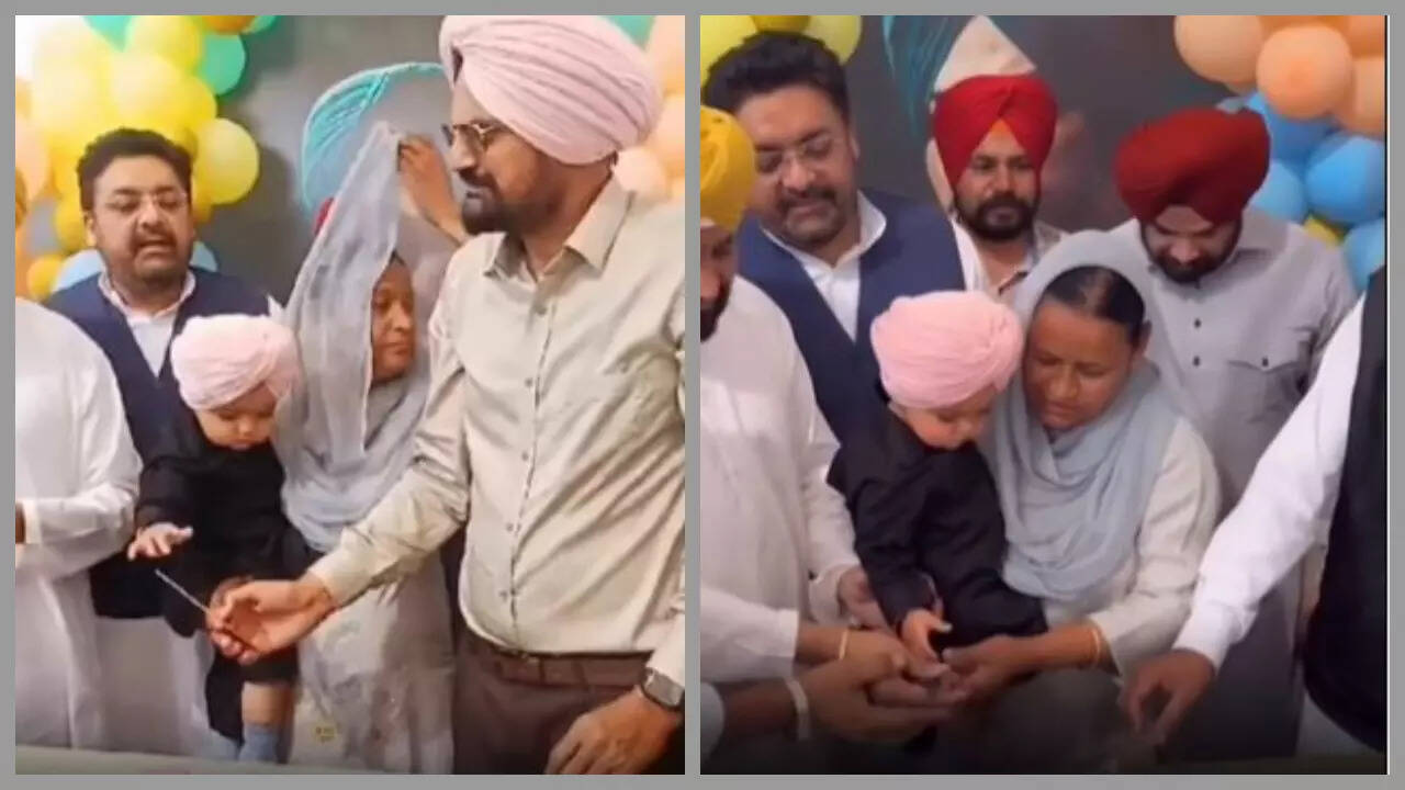 Sidhu Moosewala's brother celebrates 1st b'day: PICS