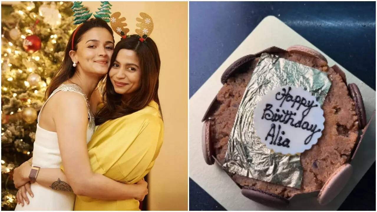 Alia celebrates 32nd b'day with moong dal halwa cake