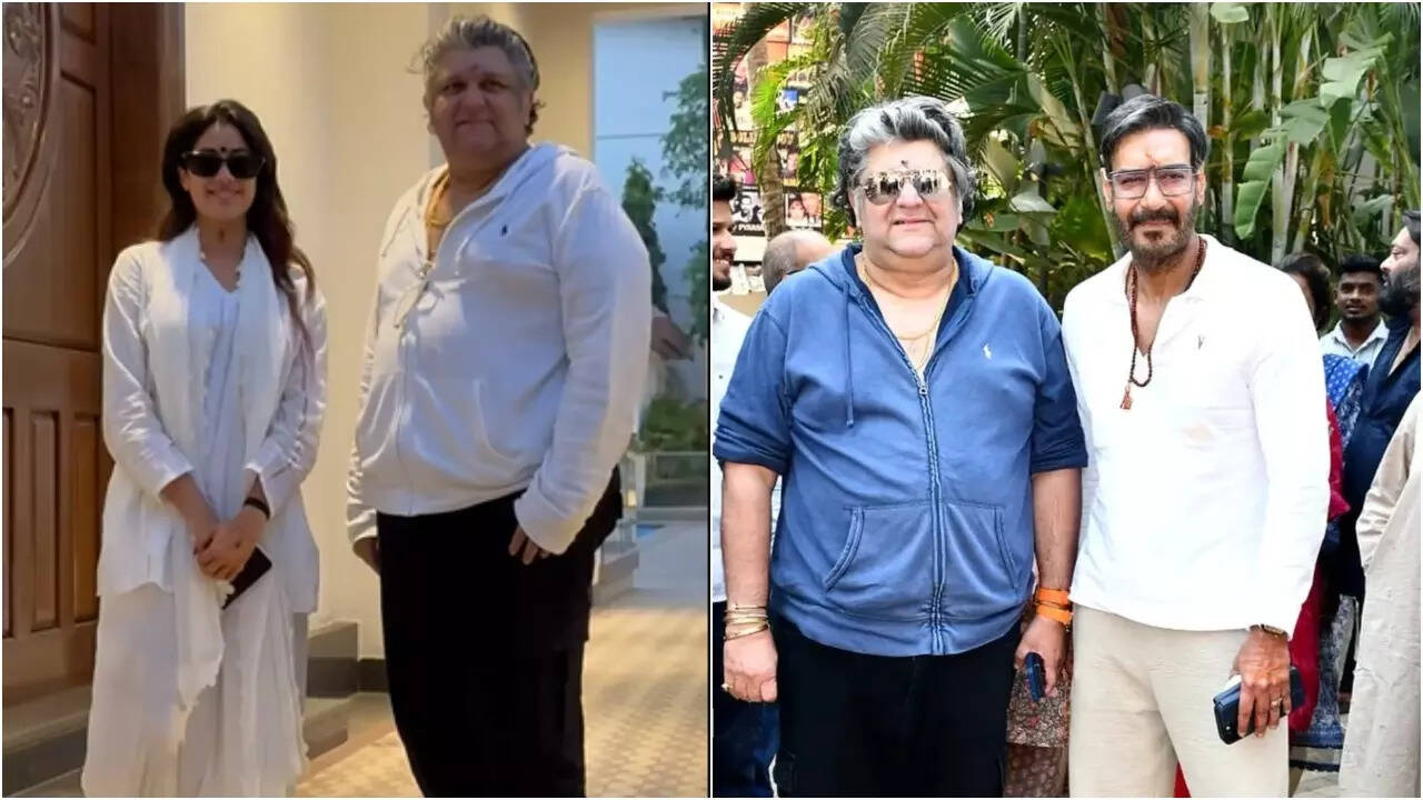 Janhvi and Ajay seek blessings at Krishna Kali temple