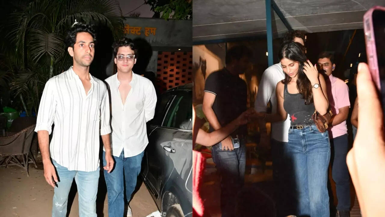 Suhana Khan spotted with rumoured beau Agastya Nanda