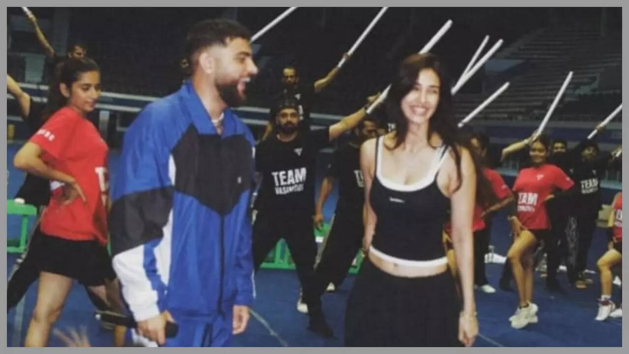 Disha preps for her IPL performance with Karan Aujla