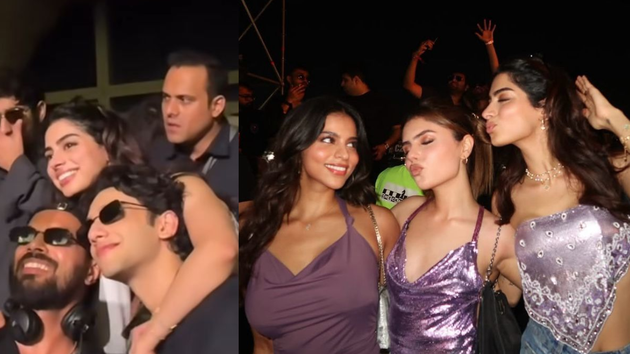 Khushi wraps her arms around rumored beau Vedang Raina