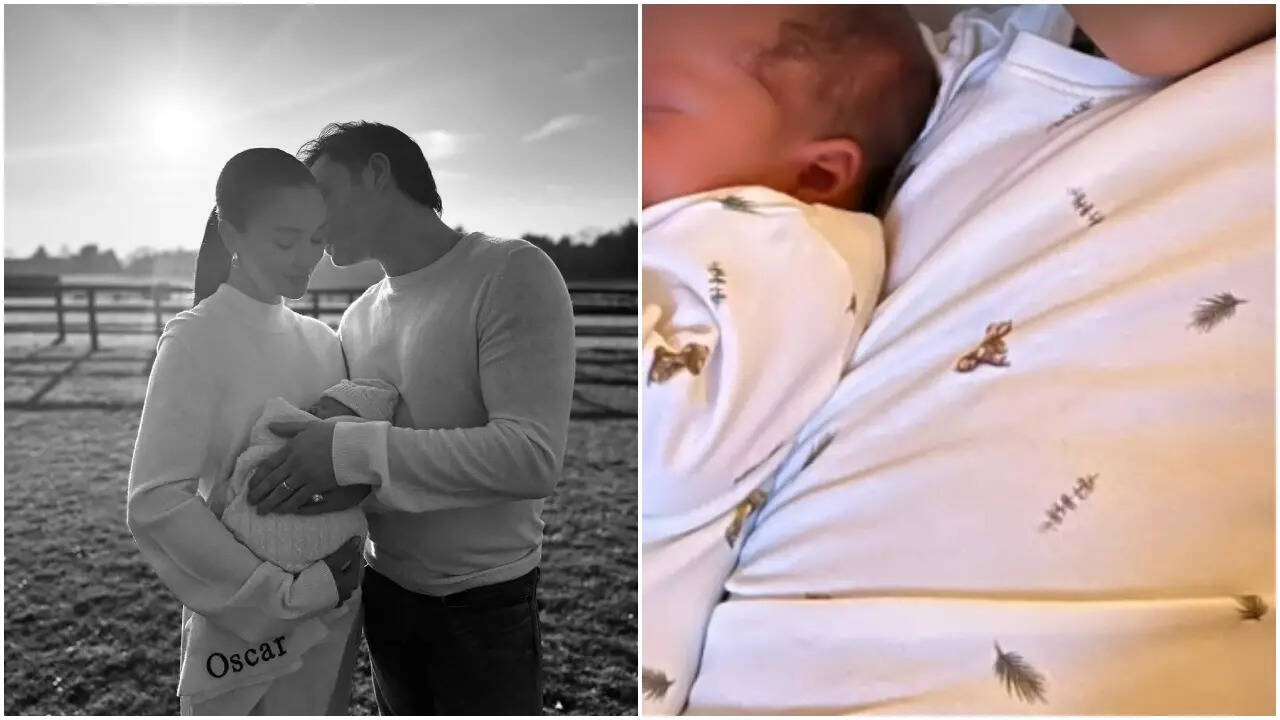 Amy Jackson shares new adorable selfie with newborn son