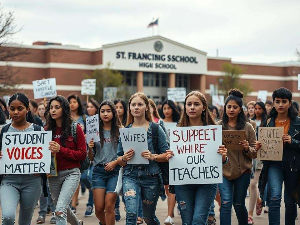 St. Francis students protest book bans with walkout as lawsuits challenge the district's policy