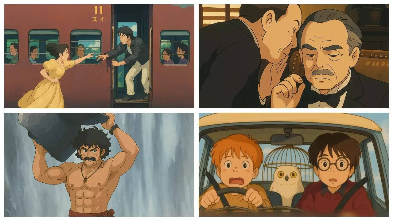 Iconic films recreated in Studio Ghibli AI-artworks