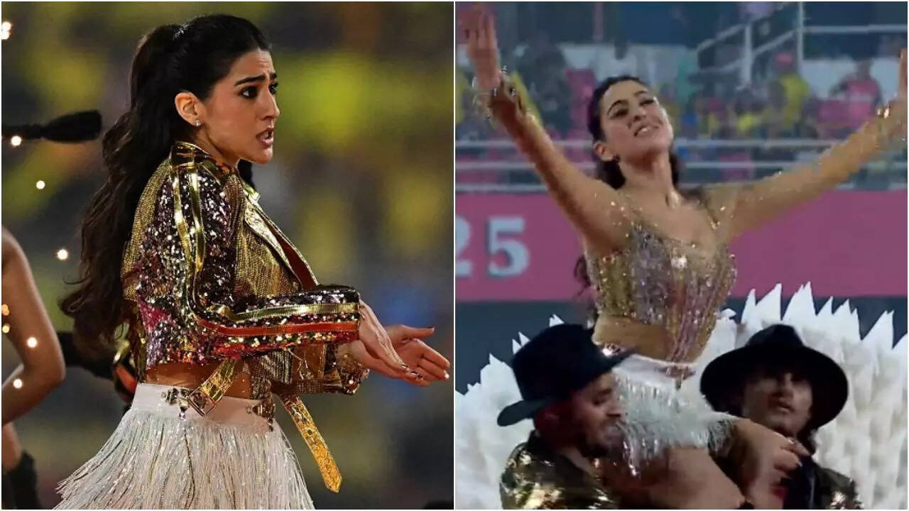 Sara Ali Khan sets the stage ablaze at RR vs CSK match