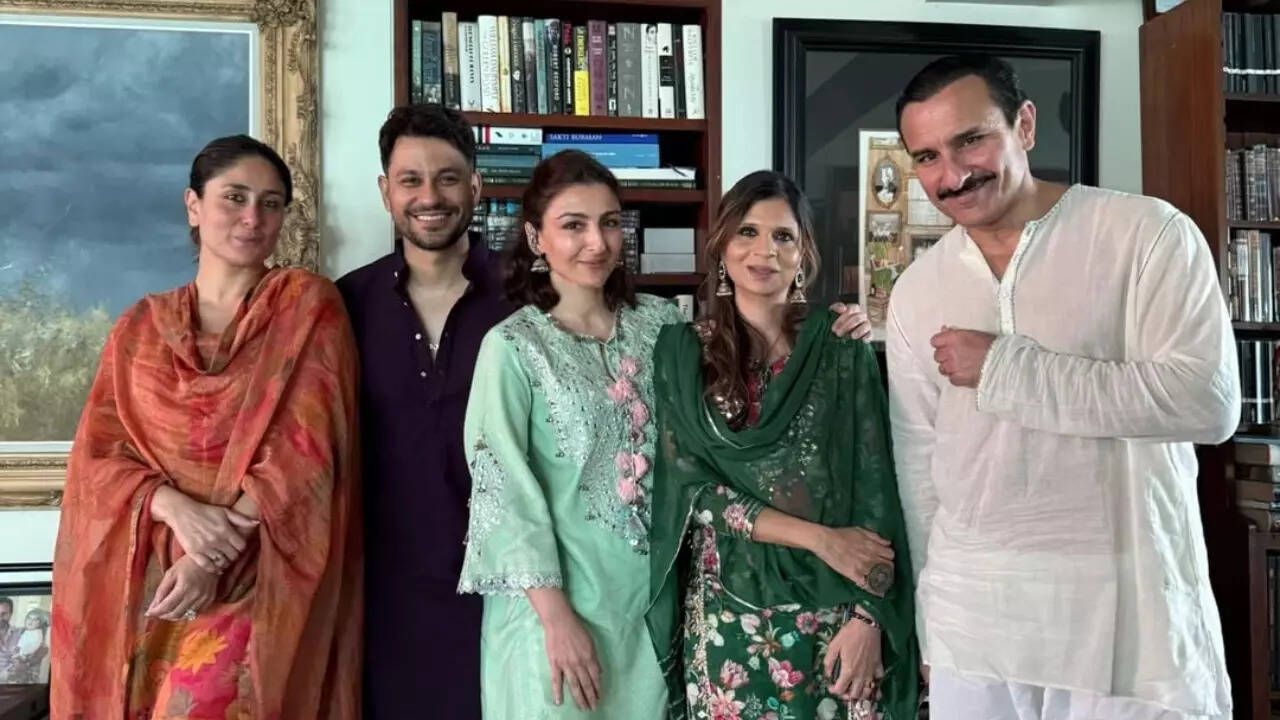 Saif-Kareena celebrate Eid with Soha, Kunal and Saba