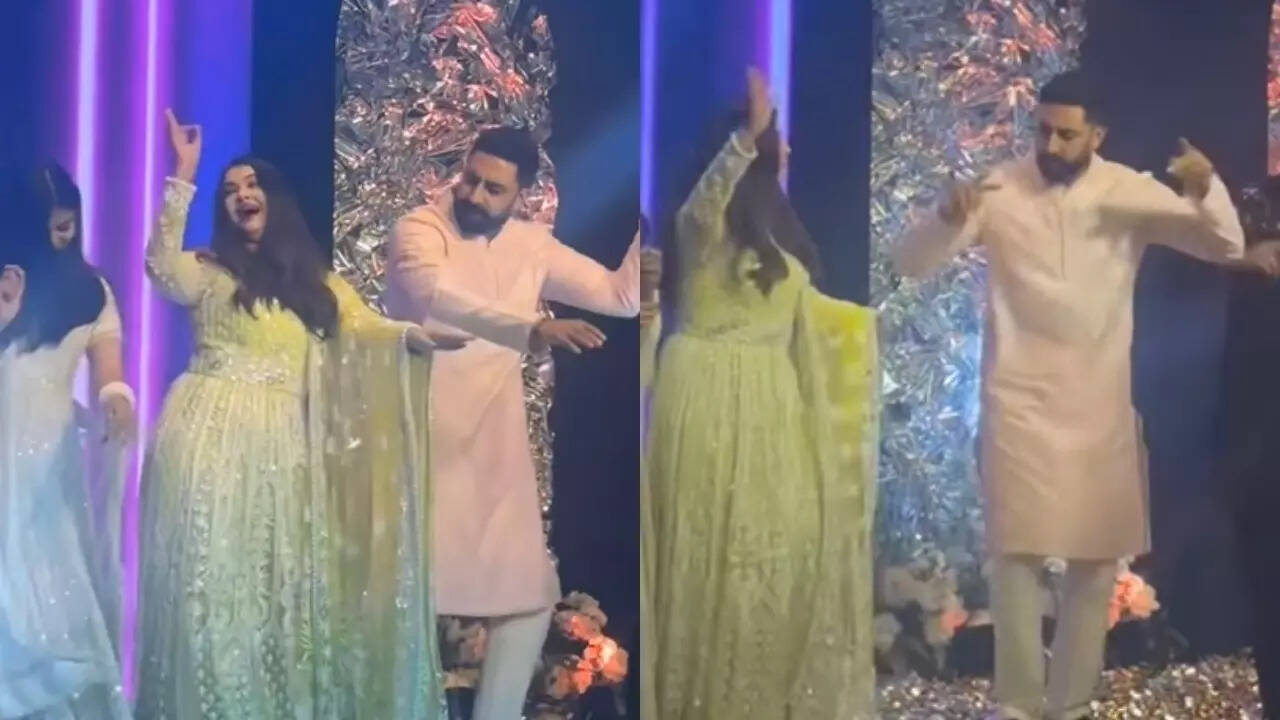 Aishwarya-Abhishek dance on 'Kajra Re' with Aaradhya