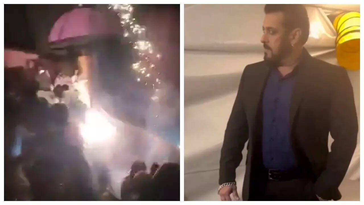 Salman's fans burst crackers inside theatre AGAIN- Video