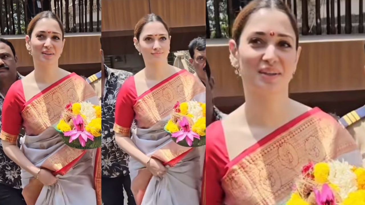 Tamannaah Bhatia seeks blessings at Babulnath Temple