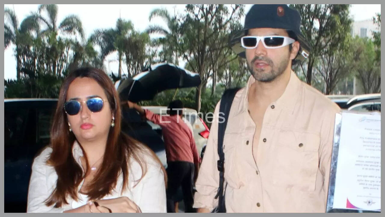 Varun-Natasha face awkward moment at airport with paps